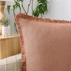 Linen Blend 20x20 Square Throw Pillow
