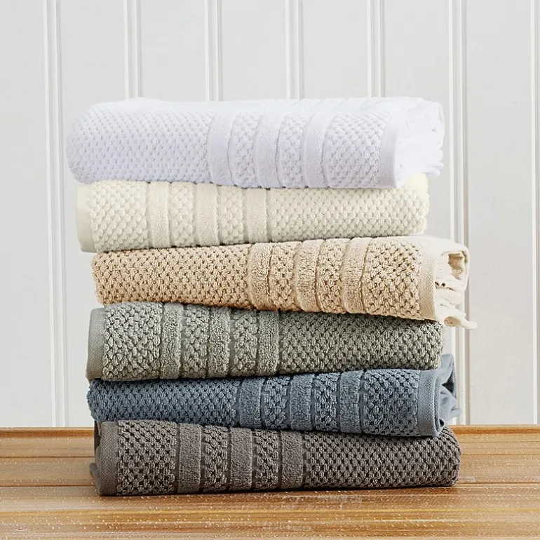 Linery Cotton Checkered Weave 12-pc. Quick Dry Washcloth