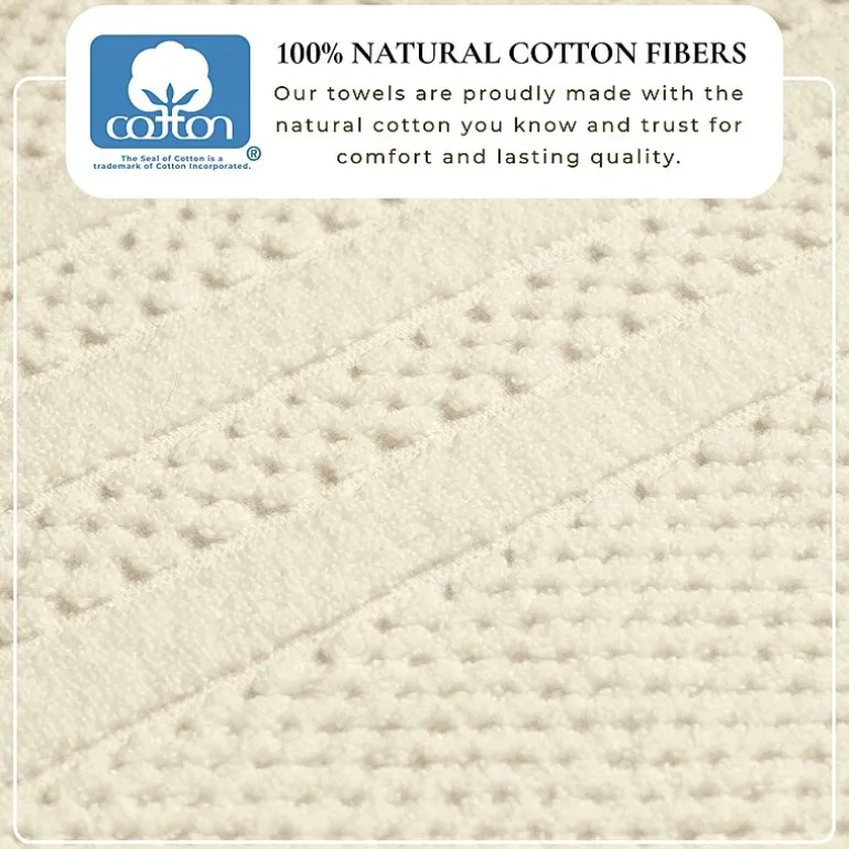 Linery Cotton Checkered Weave 12-pc. Quick Dry Washcloth