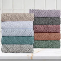 Linery Cotton Quick-Dry Loop Textured 12 Pc Washcloths