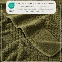 Linery Cotton Quick-Dry Textured 6 Pc Towel Set