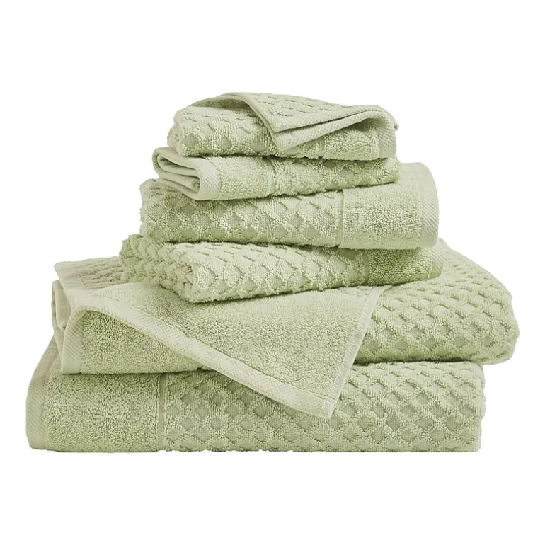 Linery Cotton Quick-Dry Textured 6 Pc Towel Set