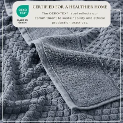 Linery Cotton Quick-Dry Textured 6 Pc Towel Set