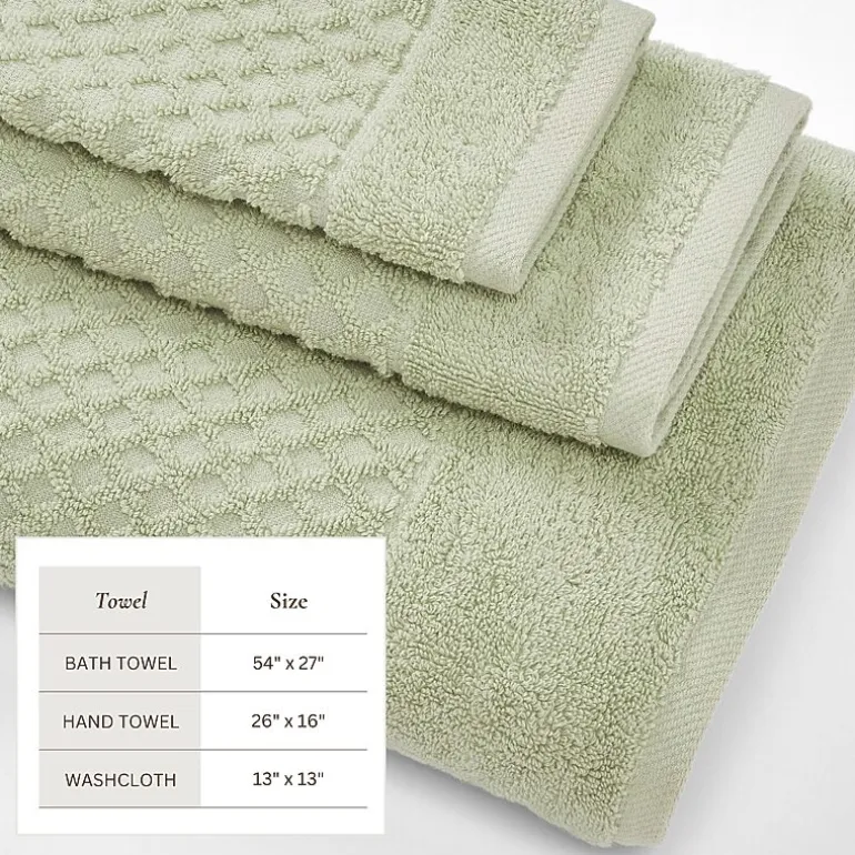 Linery Cotton Quick-Dry Textured 6 Pc Towel Set