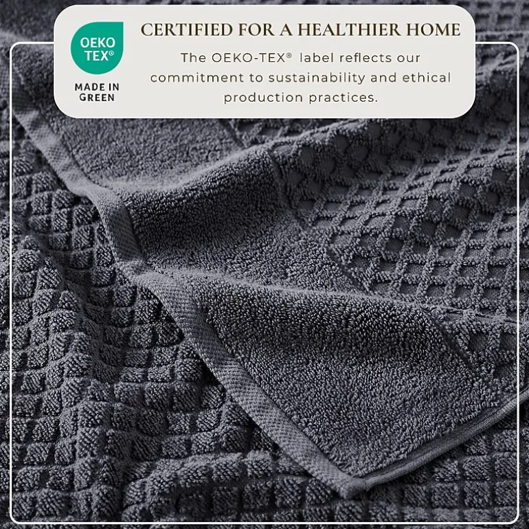 Linery Cotton Quick-Dry Textured 4 Pc Bath Towels