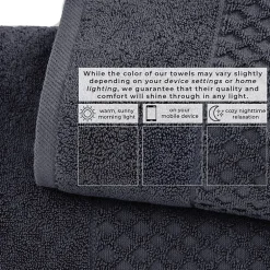 Linery Cotton Quick-Dry Textured 4 Pc Bath Towels