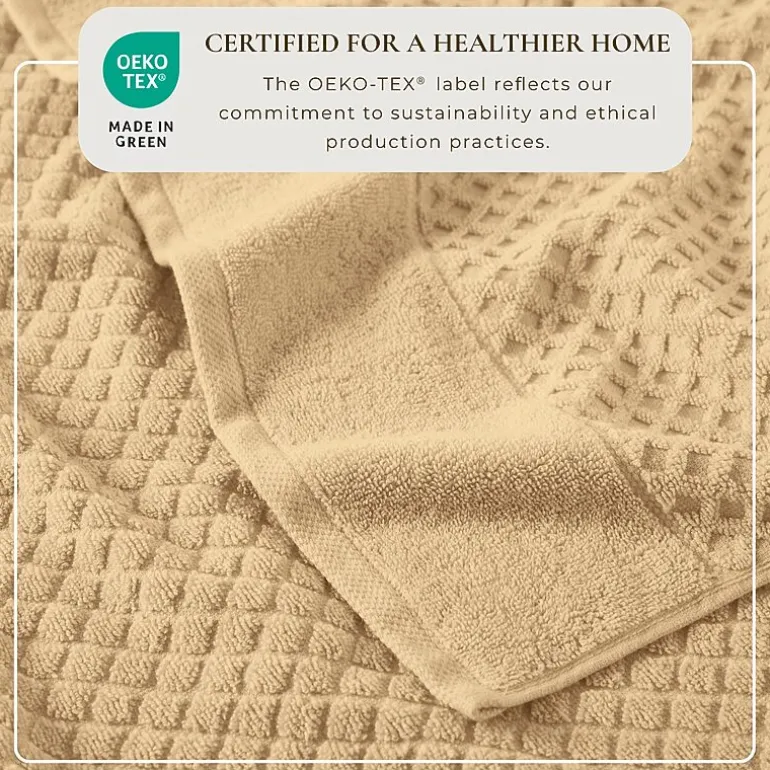 Linery Cotton Quick-Dry Textured 4 Pc Bath Towels
