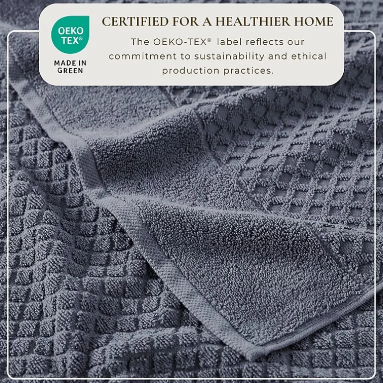 Linery Cotton Quick-Dry Textured 4 Pc Bath Towels