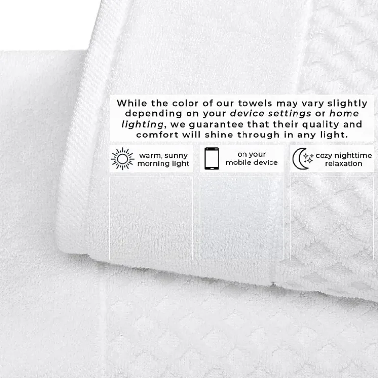 Linery Cotton Quick-Dry Textured 4 Pc Bath Towels