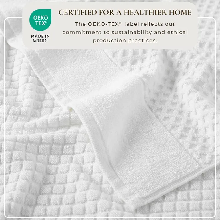 Linery Cotton Quick-Dry Textured 4 Pc Bath Towels