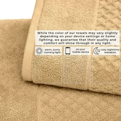 Linery Cotton Quick-Dry Textured 6 Pc Hand Towels
