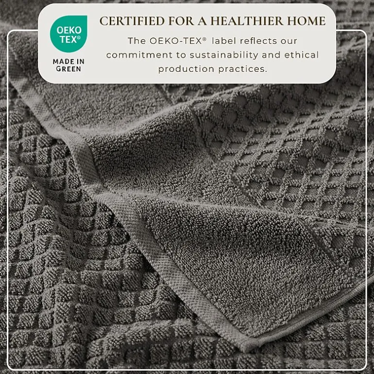 Linery Cotton Quick-Dry Textured 6 Pc Hand Towels
