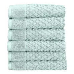 Linery Cotton Quick-Dry Textured 6 Pc Hand Towels