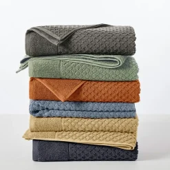 Linery Cotton Quick-Dry Textured 6 Pc Hand Towels