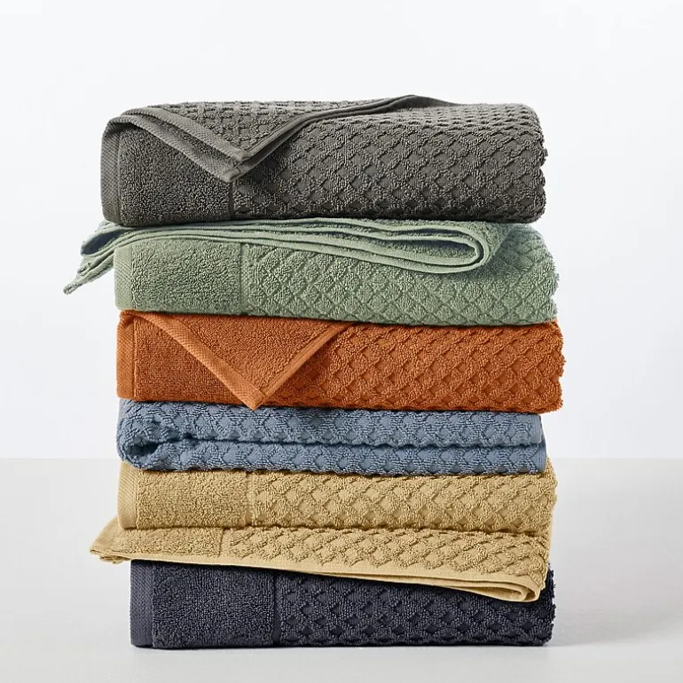 Linery Cotton Quick-Dry Textured 6 Pc Hand Towels