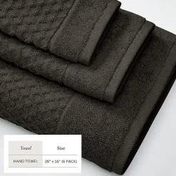 Linery Cotton Quick-Dry Textured 6 Pc Hand Towels