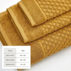 Linery Cotton Textured 6-pc. Quick Dry Bath Towel Set