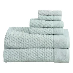 Linery Cotton Textured 6-pc. Quick Dry Bath Towel Set