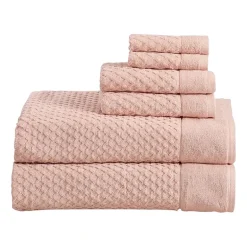 Linery Cotton Textured 6-pc. Quick Dry Bath Towel Set