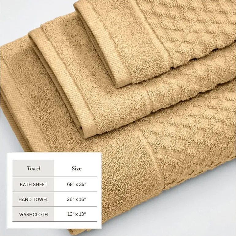 Linery Cotton Textured 6-pc. Quick Dry Bath Towel Set