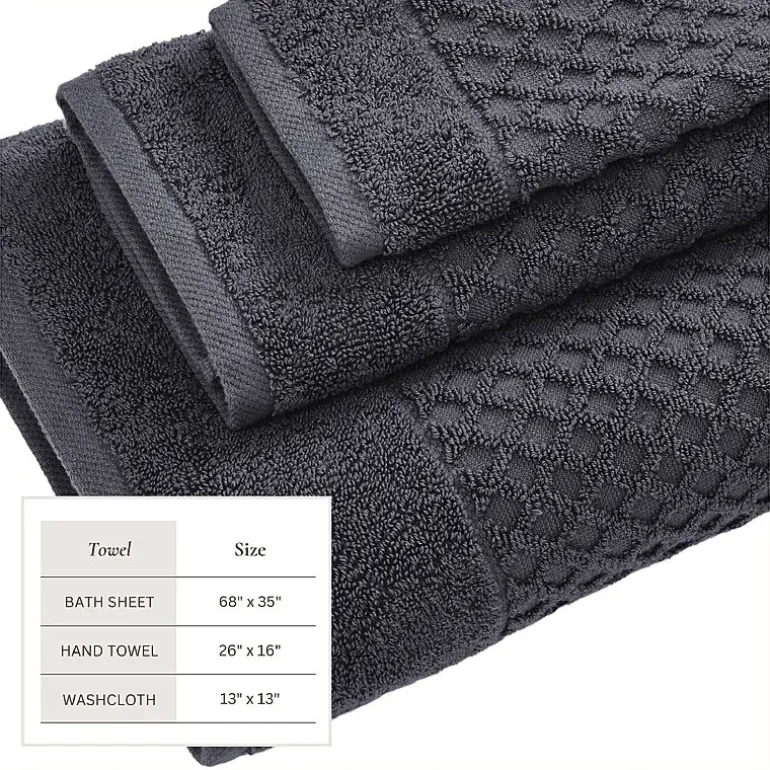 Linery Cotton Textured 6-pc. Quick Dry Bath Towel Set