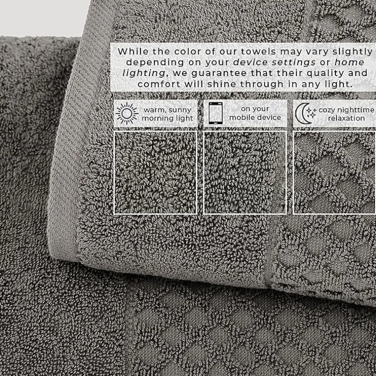 Linery Cotton Textured 6-pc. Quick Dry Bath Towel Set