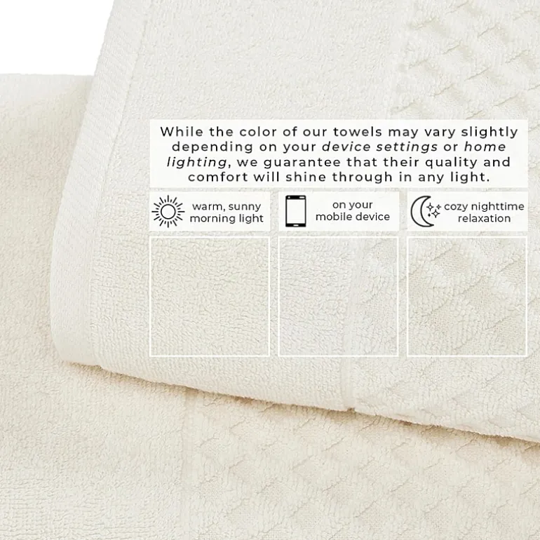 Linery Cotton Textured 6-pc. Quick Dry Bath Towel Set