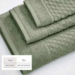 Linery Cotton Textured 6-pc. Quick Dry Bath Towel Set