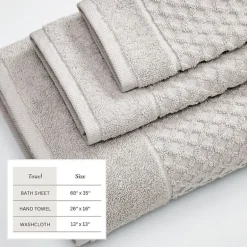 Linery Cotton Textured 6-pc. Quick Dry Bath Towel Set