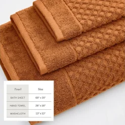 Linery Cotton Textured 6-pc. Quick Dry Bath Towel Set