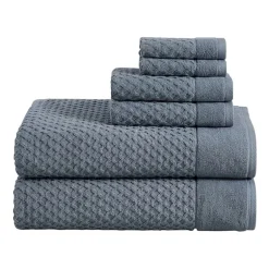 Linery Cotton Textured 6-pc. Quick Dry Bath Towel Set