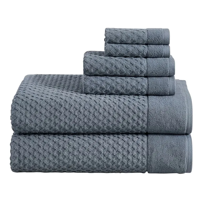 Linery Cotton Textured 6-pc. Quick Dry Bath Towel Set