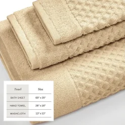 Linery Cotton Textured 6-pc. Quick Dry Bath Towel Set