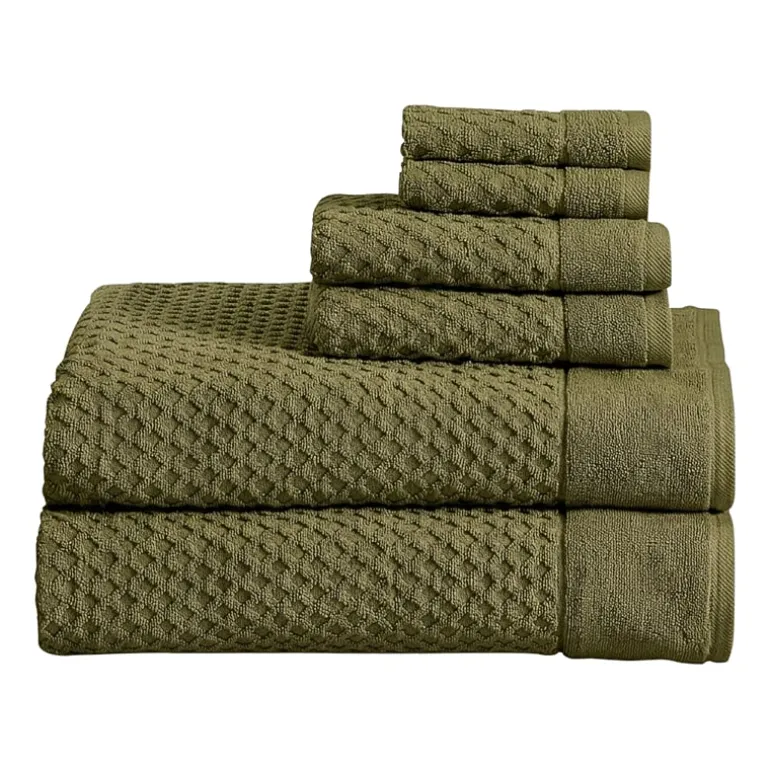Linery Cotton Textured 6-pc. Quick Dry Bath Towel Set
