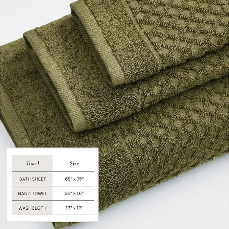 Linery Cotton Textured 6-pc. Quick Dry Bath Towel Set