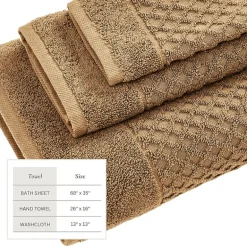 Linery Cotton Textured 6-pc. Quick Dry Bath Towel Set