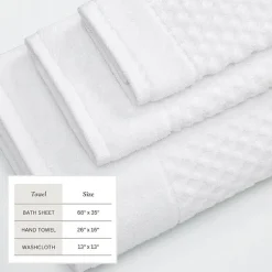 Linery Cotton Textured 6-pc. Quick Dry Bath Towel Set