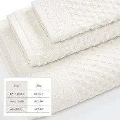 Linery Cotton Textured 6-pc. Quick Dry Bath Towel Set