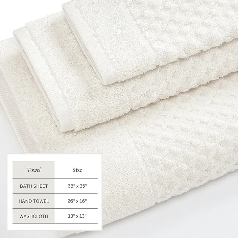 Linery Cotton Textured 6-pc. Quick Dry Bath Towel Set