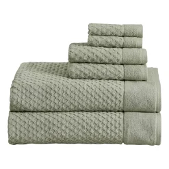 Linery Cotton Textured 6-pc. Quick Dry Bath Towel Set