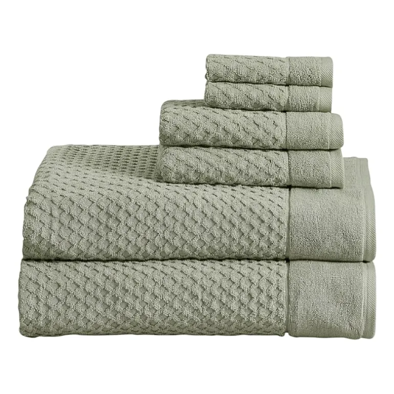 Linery Cotton Textured 6-pc. Quick Dry Bath Towel Set