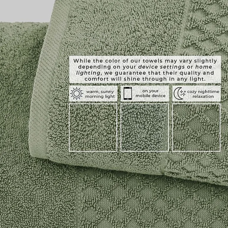 Linery Cotton Textured 6-pc. Quick Dry Bath Towel Set