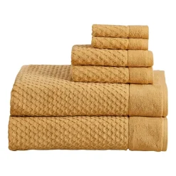 Linery Cotton Textured 6-pc. Quick Dry Bath Towel Set
