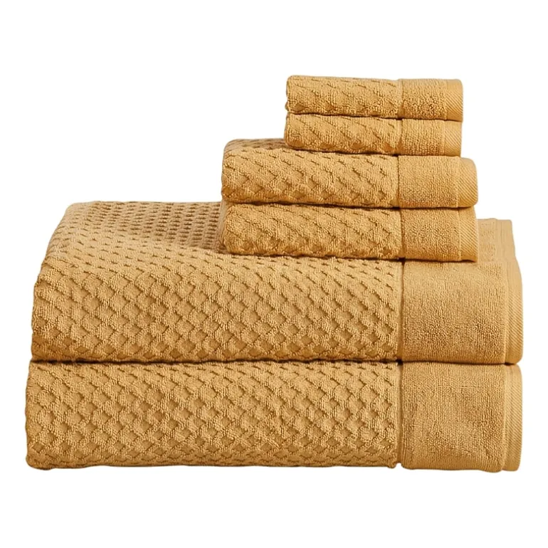 Linery Cotton Textured 6-pc. Quick Dry Bath Towel Set