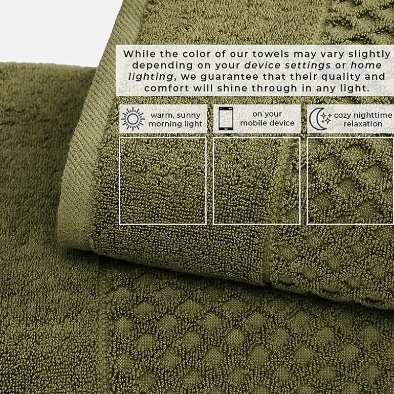 Linery Cotton Textured 6-pc. Quick Dry Bath Towel Set