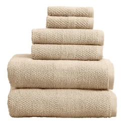 Linery Cotton Textured Weave 6-pc. Quick Dry Bath Towel Set