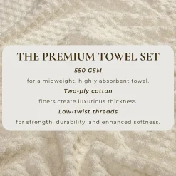 Linery Solid Cotton Textured Bath Sheet