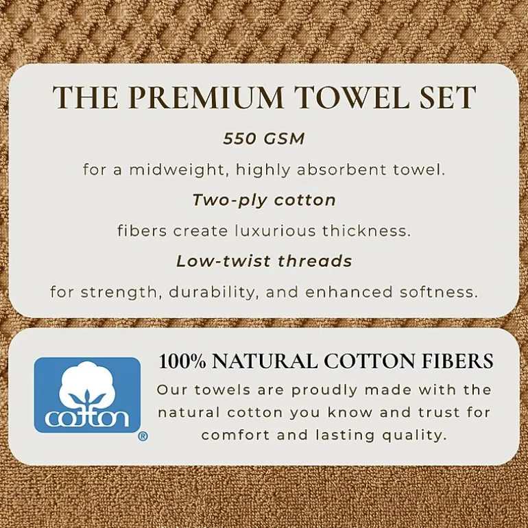 Linery Solid Cotton Textured Bath Sheet