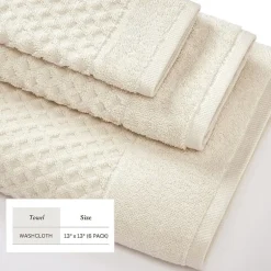 Linery Solid Cotton Textured Bath Sheet