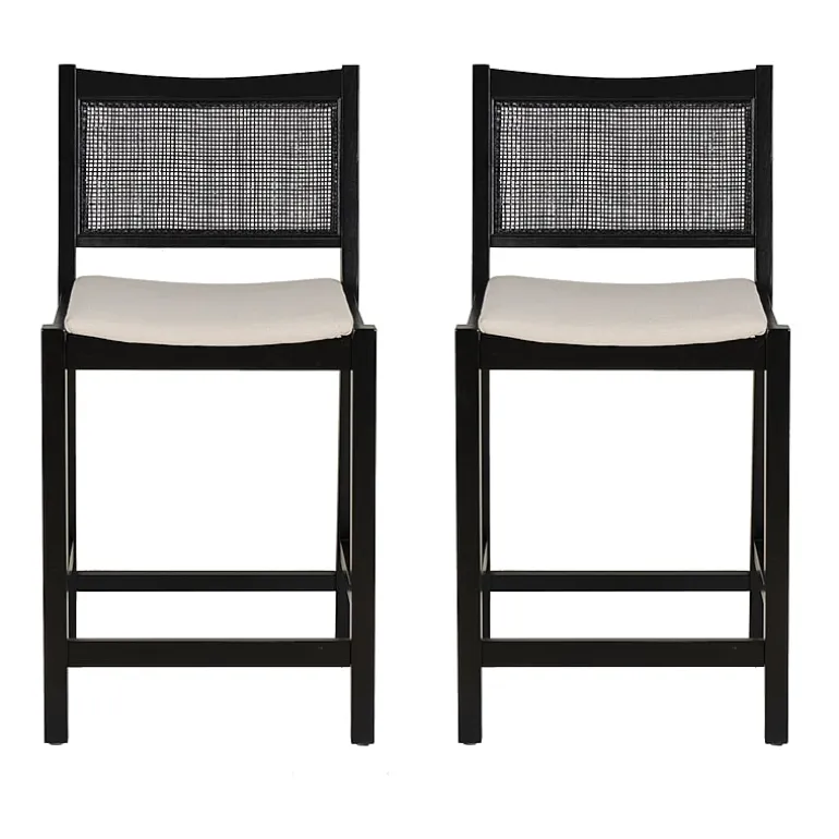 Linon Beymer 1 Pair Counter Height Bar Stool